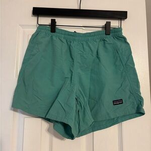 Patagonia Teal Baggies 5”